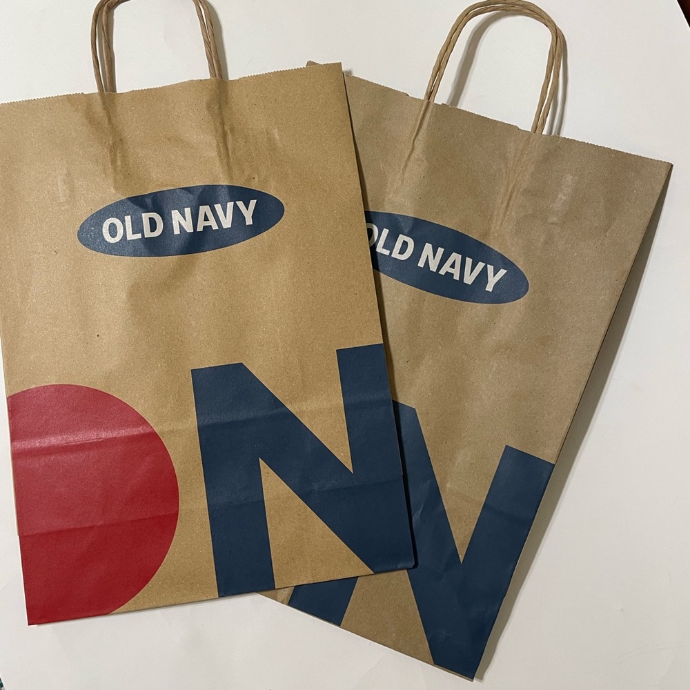 $5 or FREE Set of 2 OLD NAVY BRAND SHOPPING BAGS